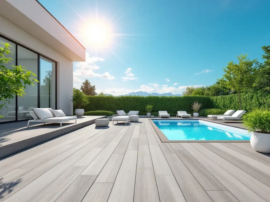 Preguntas frecuentes Tarima Exterior Sintetica piscina