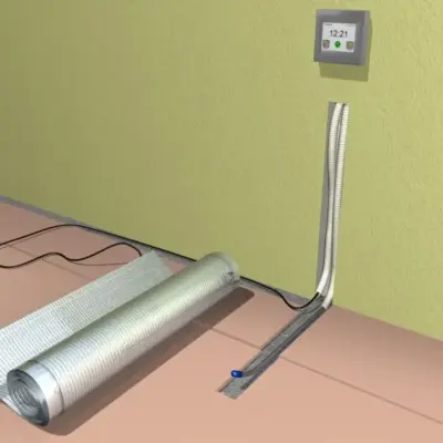 Manta de aquecimento de alumínio 80W/m2 - 0,50 x 2,5mts