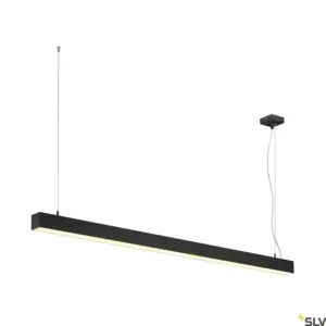 Q-LINE DALI SINGLE LED, suspension, dimmable, 1500mm, Noir