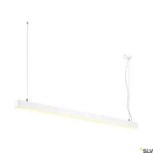 Q-LINE DALI SINGLE LED, pendant, dimmable, 1500mm, Blanco