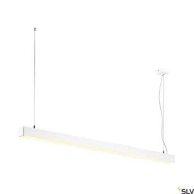 Q-LINE DALI SINGLE LED, pendant, dimmable, 1500mm, Blanco