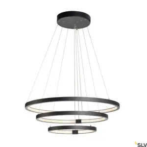 ONE TRIPLE DALI, Indoor LED pendant, Black, 3000/4000K