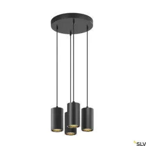 ASTO TUBE GU10 4x10W Black