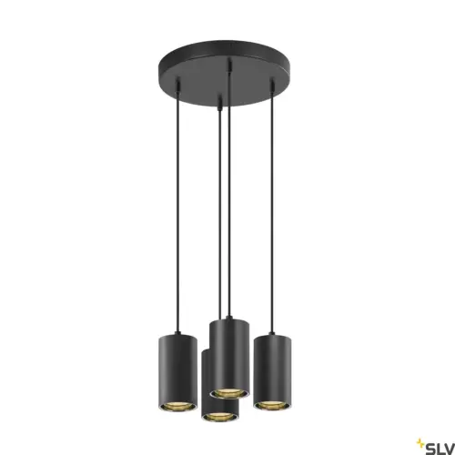 ASTO TUBE GU10 4x10W Black