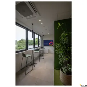 HELIA 40 LED redondo Preto 9W