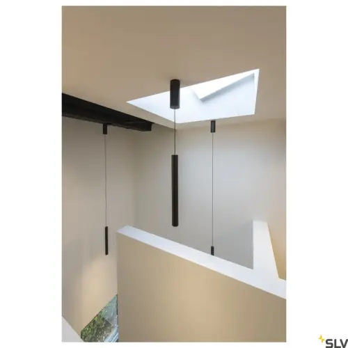 HELIA 40 LED round Black 9W