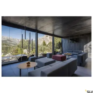 HELIA 30 redondo Preto Flat Canopy 7.5W