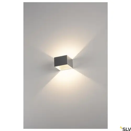 LOGS IN Dim-to-Warm LED Wall Light Aluminium/White