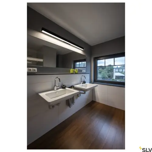 Candeeiro de parede LED preto Q-LINE