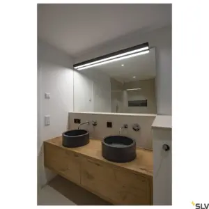 Candeeiro de parede LED preto Q-LINE