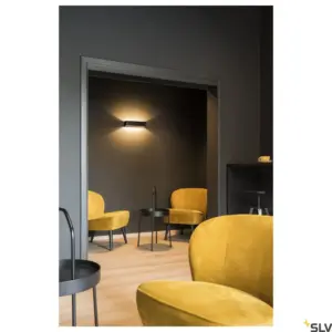 LOGS IN L LED Aplique Negro/Oro