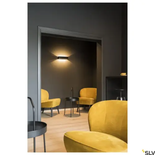 LOGS IN L LED Aplique Negro/Oro