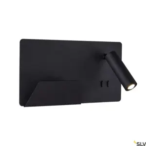 SOMNILA SPOT Candeeiro de parede Preto Esquerdo USB