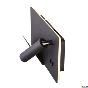 SOMNILA SPOT Candeeiro de parede Preto Esquerdo USB