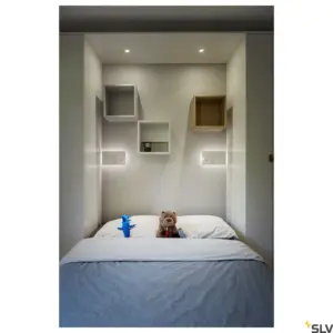 SOMNILA SPOT Candeeiro de parede Branco Esquerdo USB