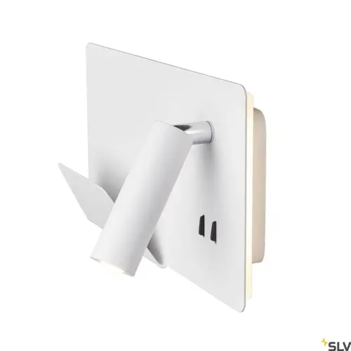 SOMNILA SPOT Wall Lamp White Left USB