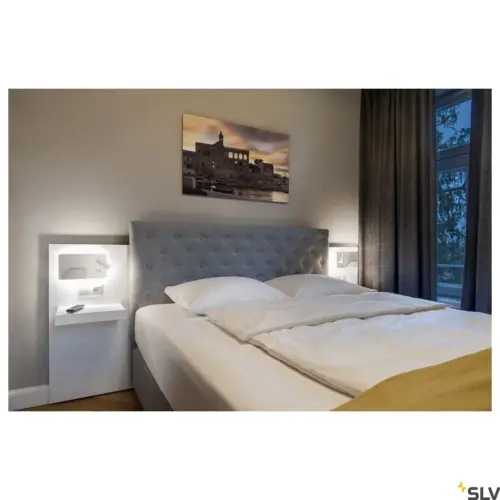 SOMNILA SPOT Wall Lamp White Left USB