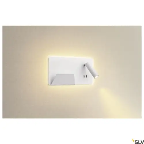 SOMNILA SPOT Wall Lamp White Left USB