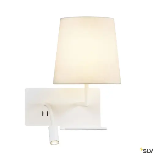 Candeeiro de parede SOMNILA FLEX Branco Direito USB