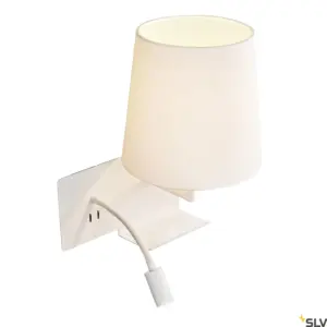 Candeeiro de parede SOMNILA FLEX Branco Direito USB
