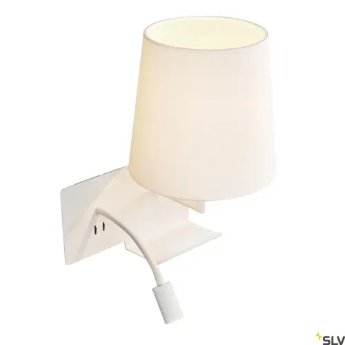 Candeeiro de parede SOMNILA FLEX Branco Direito USB