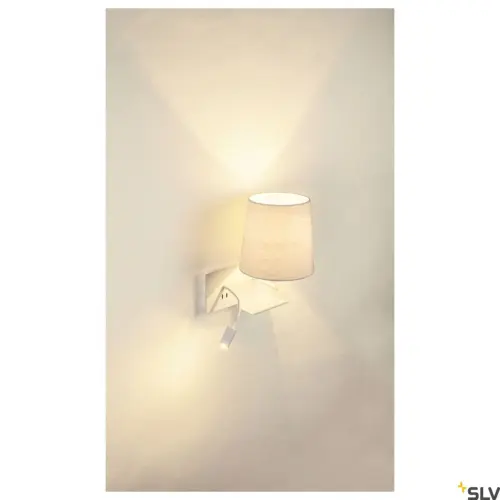 Candeeiro de parede SOMNILA FLEX Branco Direito USB