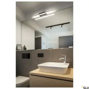 GLENOS® 60 LED Mirror Black Switch