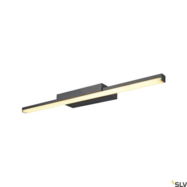 GLENOS® 60 LED Miroir Noir Interrupteur