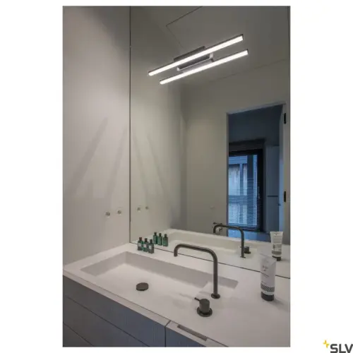 GLENOS® 60 LED Mirror Black Switch