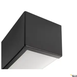 Candeeiro de parede quadrado CHROMBO Preto