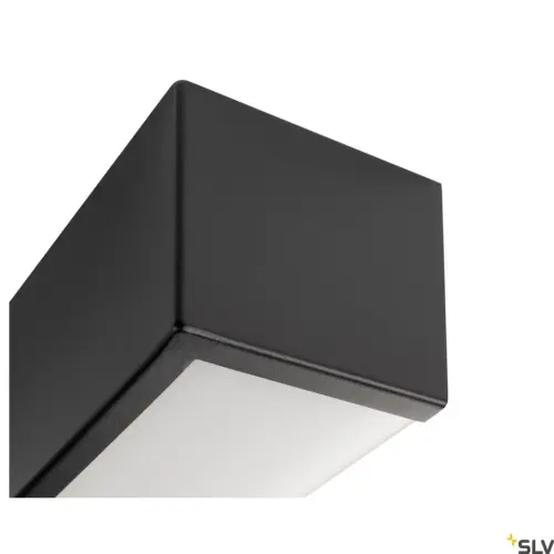 Candeeiro de parede quadrado CHROMBO Preto