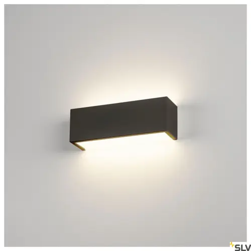 Candeeiro de parede quadrado CHROMBO Preto