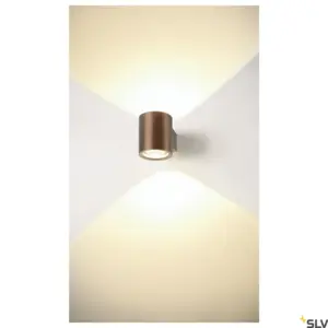 Candeeiro de parede redondo OCULUS Cobre escuro