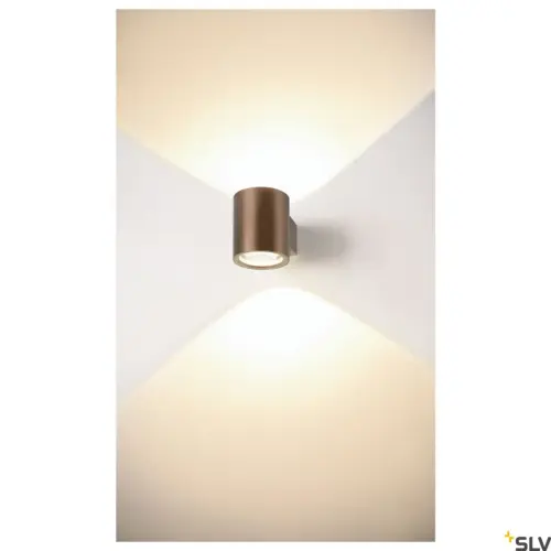 Candeeiro de parede redondo OCULUS Cobre escuro