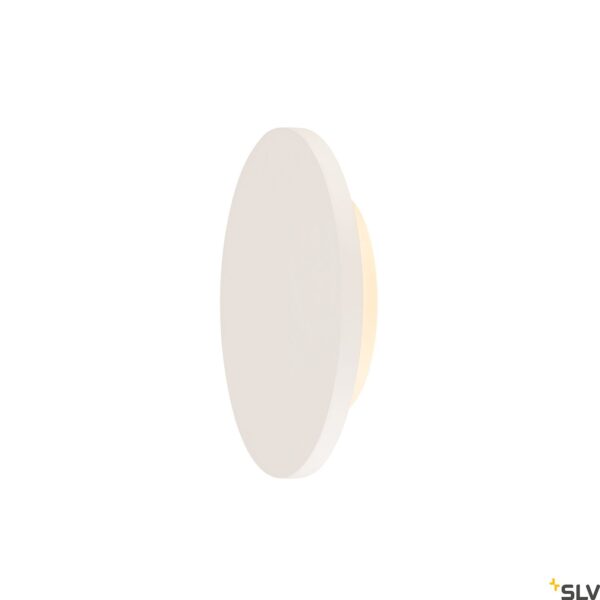 PLASTRA Applique LED ronde Blanc Gypse