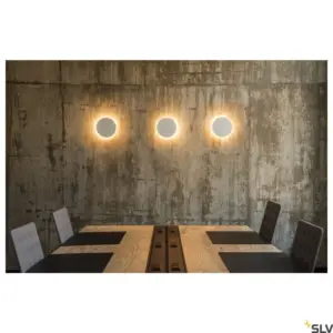 PLASTRA Aplique LED Redondo Blanco Yeso