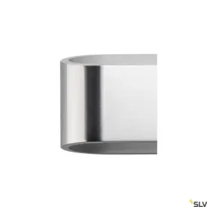 Luminária de parede oval LED ASSO 300 Alumínio/Branco