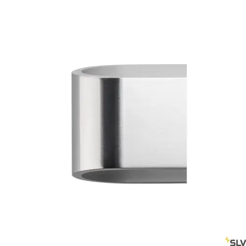 Luminária de parede oval LED ASSO 300 Alumínio/Branco