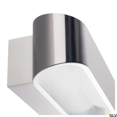 Luminária de parede oval LED ASSO 300 Alumínio/Branco