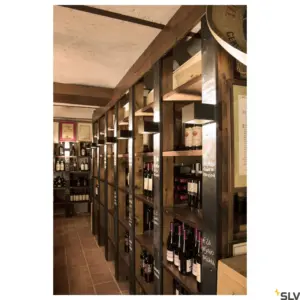 LOGS IN Aplique LED Cuadrado Negro/Latón