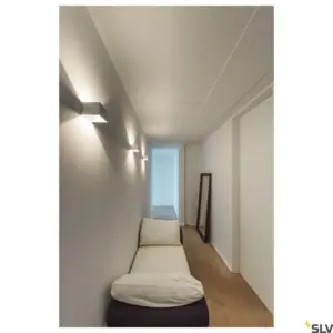 LOGS IN Aplique LED Cuadrado Blanco