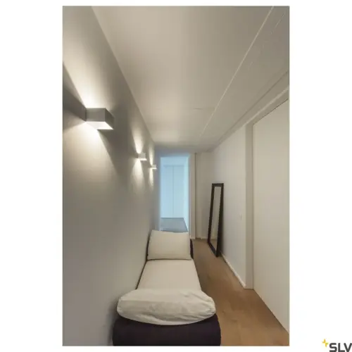 LOGS IN Aplique LED Cuadrado Blanco