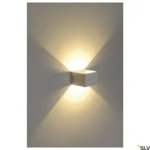 LOGS IN Applique LED carrée blanche