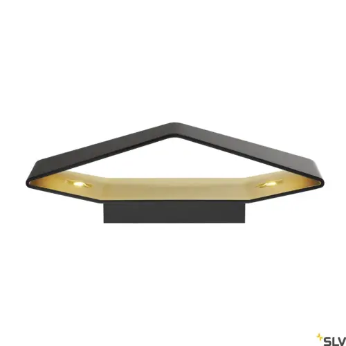 CARISO WL-4 Aplique LED Negro/Oro