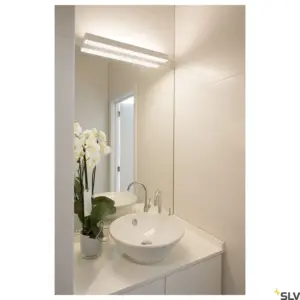 SEDO 14 Aplique LED cuadrado Blanco/Vidrio