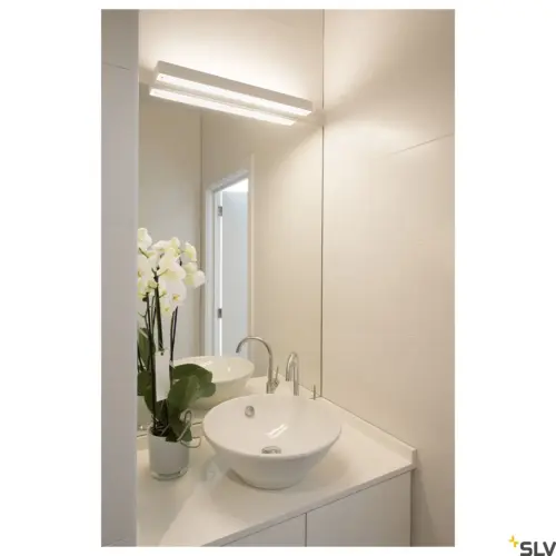 SEDO 14 Aplique LED cuadrado Blanco/Vidrio