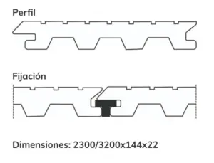 Terrasse extérieure en matière synthétique solide/Grapa Vista
