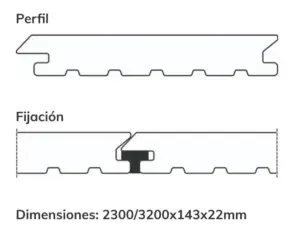 Terrasse extérieure en matière synthétique solide/Grapa Vista
