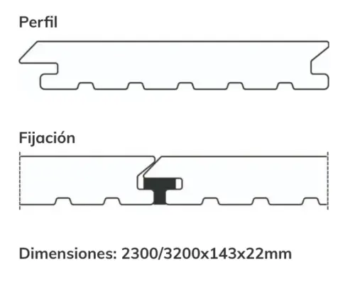 Terrasse extérieure en matière synthétique solide/Grapa Vista