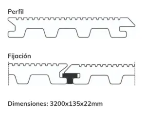 Terrasse extérieure en matière synthétique solide/Grapa Vista